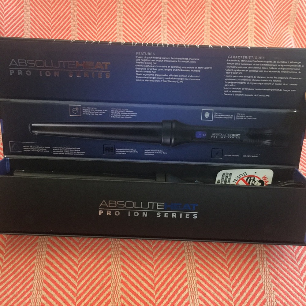 Absolute Heat Pro Ion Series Curling Wand